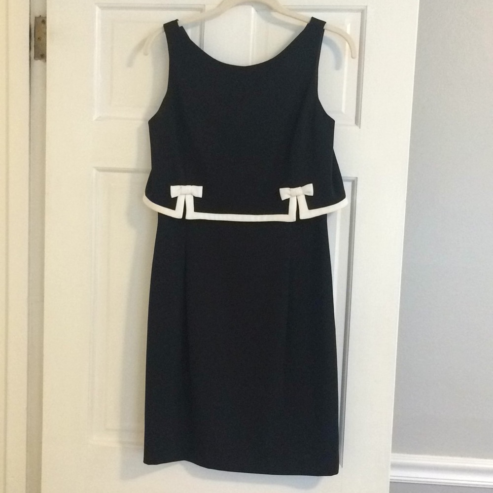 Black dress with bows